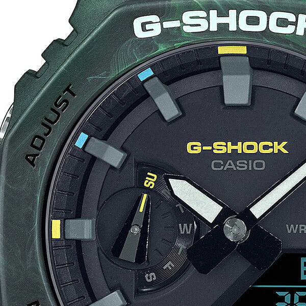 G-SHOCK MYSTIC FOREST ミスティックフォレスト GA-2100FR-3AJF メンズ 腕時計 電池式 アナデジ 樹脂バンド グリーン 国内正規品 カシオ カシオーク 八角形