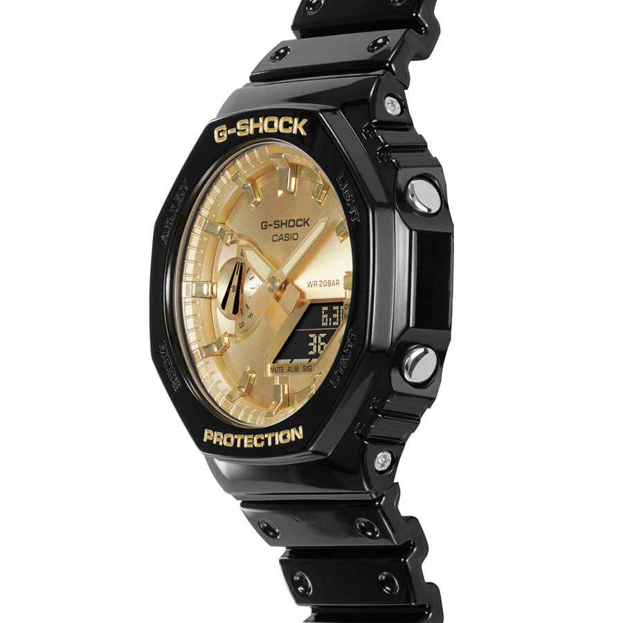 G-SHOCK メタリックダイヤル ゴールド GA-2100GB-1AJF メンズ 電池式