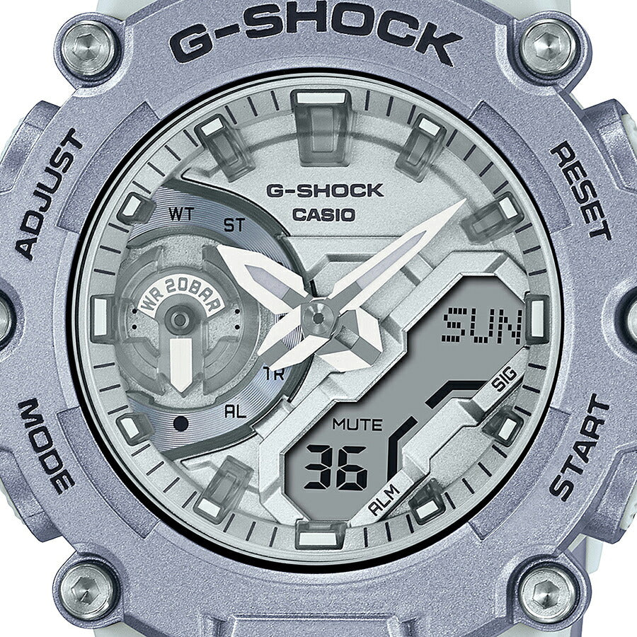 G-SHOCK Forgotten future 忘れられた未来 GA-2200FF-8AJF メンズ 腕時計 電池式 アナデジ シルバー 国内正規品 カシオ