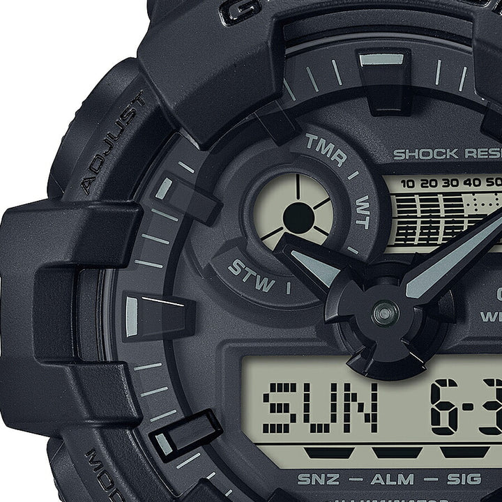 G-SHOCK ユーティリティ ブラック GA-700BCE-1AJF メンズ 腕時計 電池式 アナデジ ビッグケース コーデュラ 国内正規品 カシオ