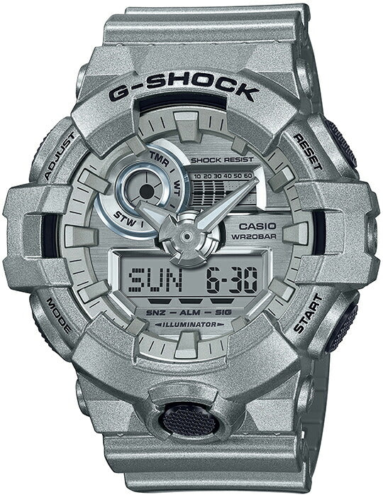 G-SHOCK Forgotten future 忘れられた未来 GA-700FF-8AJF メンズ 腕時計 電池式 アナデジ ビッグケース シルバー 国内正規品 カシオ