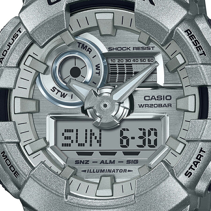 G-SHOCK Forgotten future 忘れられた未来 GA-700FF-8AJF メンズ 腕時計 電池式 アナデジ ビッグケース シルバー 国内正規品 カシオ