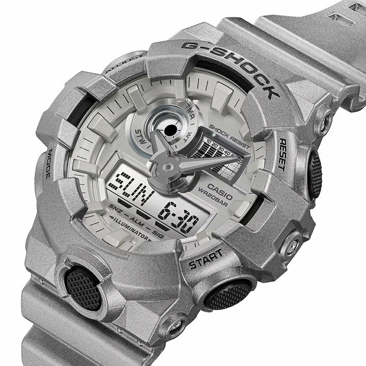 G-SHOCK Forgotten future 忘れられた未来 GA-700FF-8AJF メンズ 腕時計 電池式 アナデジ ビッグケース シルバー 国内正規品 カシオ