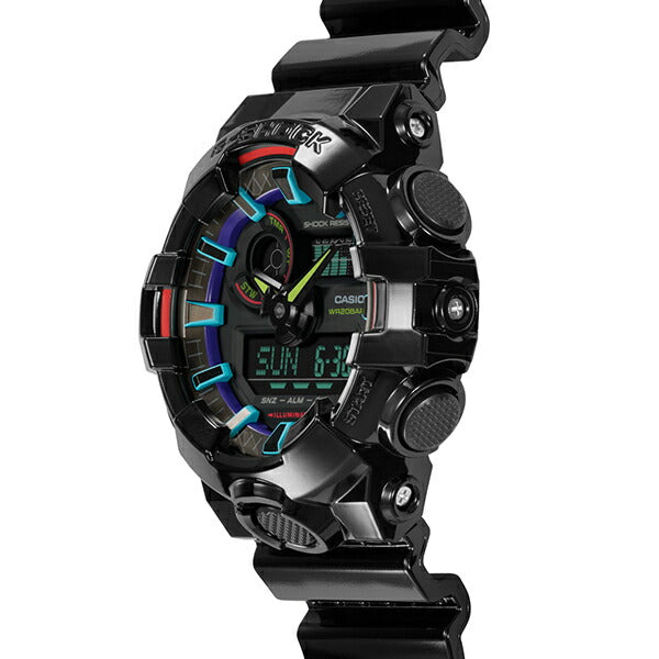 G-SHOCK ヴァーチャルレインボー Gamer’s RGBシリーズ GA-700RGB-1AJF メンズ 腕時計 電池式 アナデジ ビッグケース 反転液晶 国内正規品 カシオ