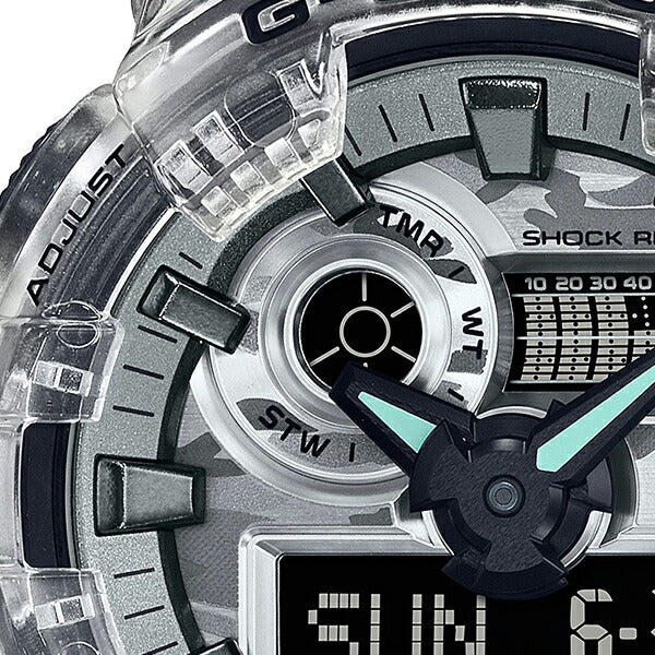 G-SHOCK カモフラージュ スケルトン GA-700シリーズ GA-700SKC-1AJF メンズ 腕時計 電池式 アナデジ ビッグケース 反転液晶 国内正規品 カシオ