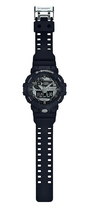 G-SHOCK GA-710-1AJF メンズ アナデジ ブラック シルバー GA-700