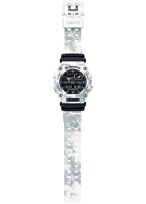 G-SHOCK GRUNGE SNOW CAMOUFLAGE グランジスノー カモフラージュ GA-900GC-7AJF メンズ 腕時計 アナデジ 10角ベゼル 樹脂バンド ホワイト 国内正規品 カシオ