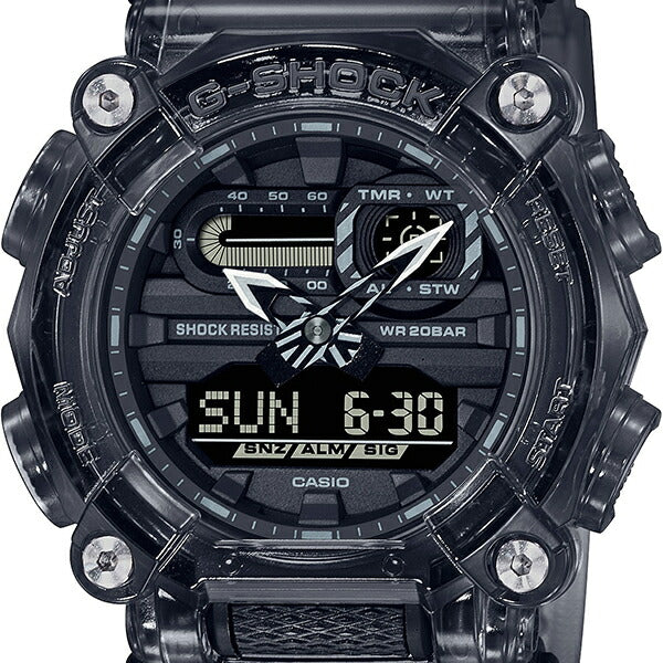 G-SHOCK スケルトン グレー GA-900SKE-8AJF メンズ アナデジ 10角 ...