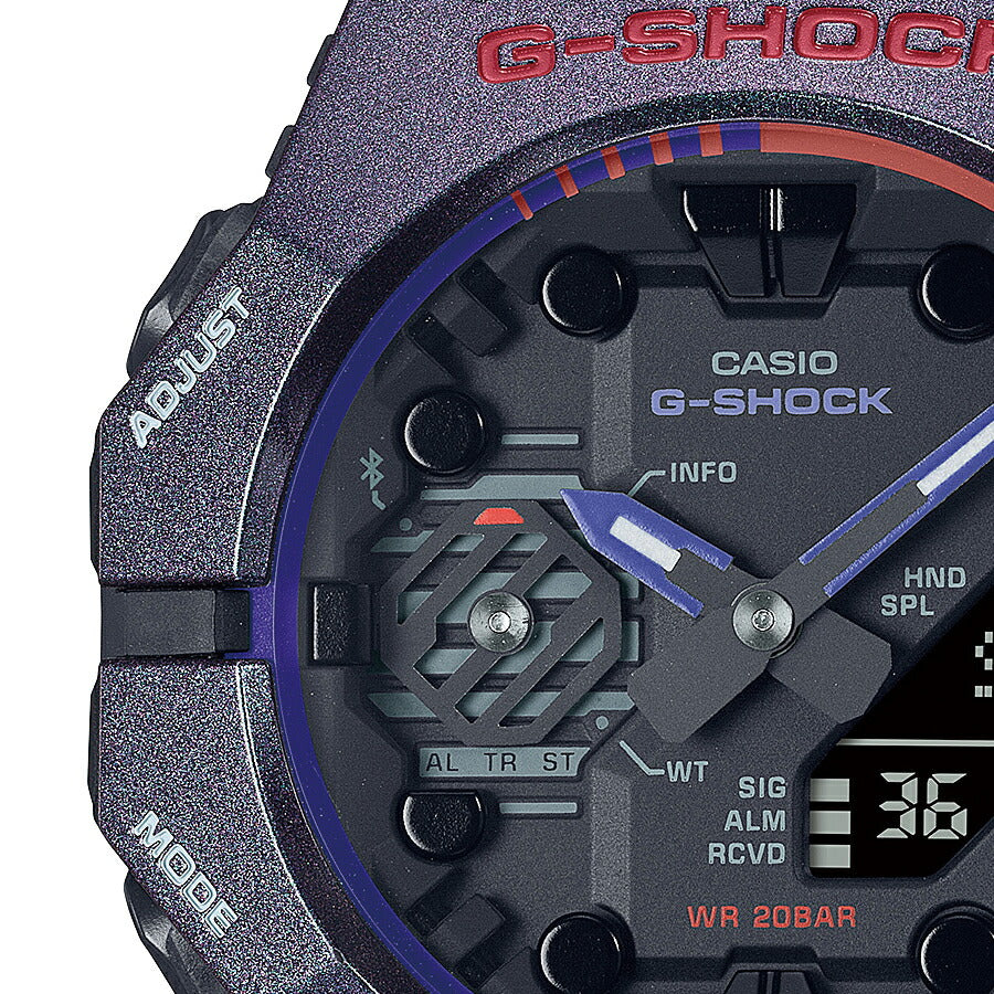 G-SHOCK アクション ハイスコア GA-B001AH-6AJF メンズ 腕時計 電池式 Bluetooth アナデジ パープル 国内正規品 カシオ