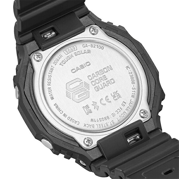 G-SHOCK 2100シリーズ オクタゴン GA-B2100-1A1JF メンズ 腕時計 ソーラー Bluetooth アナログ デジタル ブラック 国内正規品 カシオ 八角形