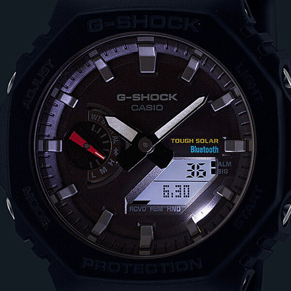 G-SHOCK 2100シリーズ オクタゴン GA-B2100-1AJF メンズ 腕時計 ソーラー Bluetooth アナログ デジタル ブラック 国内正規品 カシオ 八角形