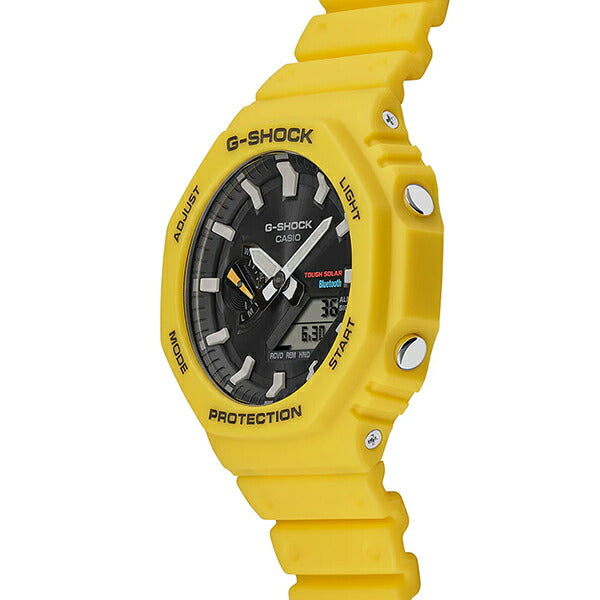 G-SHOCK 2100シリーズ オクタゴン GA-B2100C-9AJF メンズ 腕時計 ソーラー Bluetooth アナログ デジタル イエロー 国内正規品 カシオ 八角形