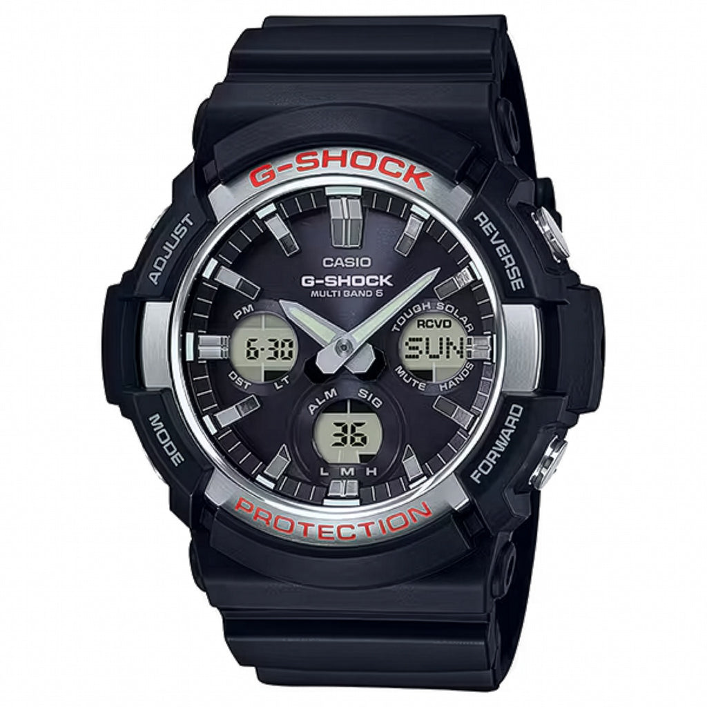 G-SHOCK GAW-100-1AJF メンズ 電波ソーラー ブラック ビッグケース 