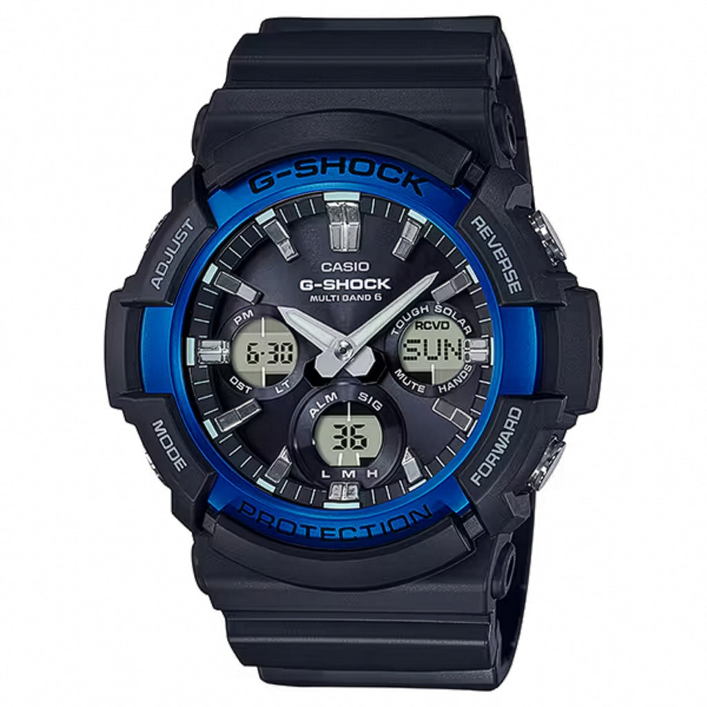 G-SHOCK GAW-100B-1A2JF メンズ 電波ソーラー アナデジ ブラック