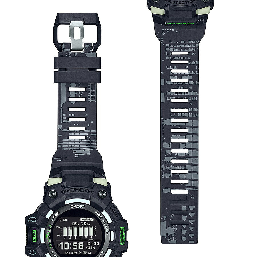 G-SHOCK G-SQUAD ナイトラン GBD-100LM-1JF メンズ 電池式 Bluetooth