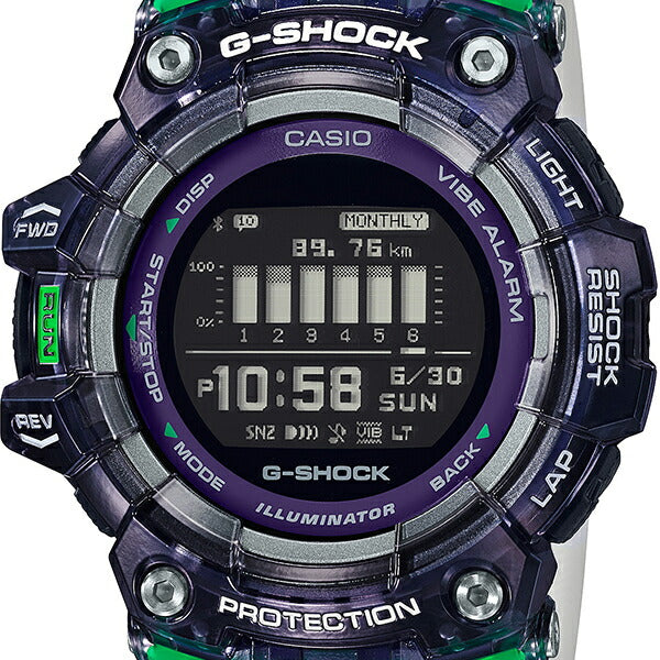 G-SHOCK ジーショック G-SQUAD ジースクワッド スケルトン GBD-100SM-1A7JF メンズ 腕時計 電池式 Bluetooth デジタル ホワイト 反転液晶 国内正規品