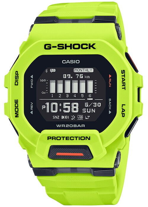 G-SHOCK G-SQUAD GBD-200-9JF メンズ 電池式 Bluetooth デジタル 樹脂