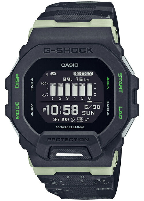 G-SHOCK G-SQUAD ナイトラン GBD-200LM-1JF メンズ 腕時計 電池式 Bluetooth デジタル ランニング トレーニング 反転液晶 国内正規品 カシオ