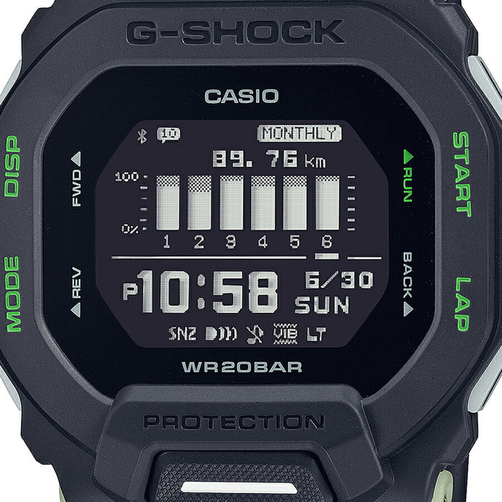 G-SHOCK G-SQUAD ナイトラン GBD-200LM-1JF メンズ 腕時計 電池式 Bluetooth デジタル ランニング トレーニング 反転液晶 国内正規品 カシオ