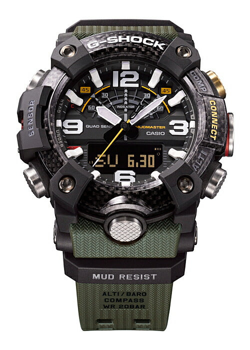 G-SHOCK マッドマスター GG-B100-1A3JF メンズ 腕時計 アナデジ ジーショック MUDMASTER カーボン 国内正規 MASTER OF G