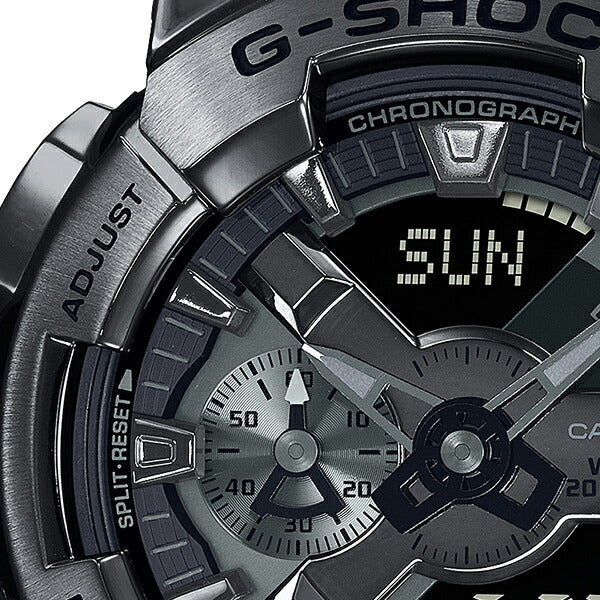 G-SHOCK メタルカバード ブラックアウト GM-110BB-1AJF メンズ 腕時計 電池式 アナデジ ビッグケース メタルベゼル 反転液晶 国内正規品 カシオ