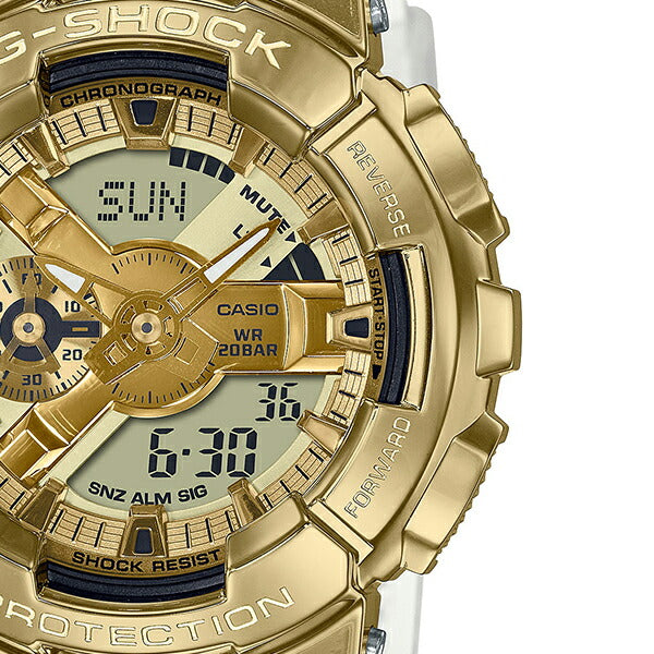 G-SHOCK Metal Covered GOLD INGOT スケルトン GM-110SG-9AJF メンズ アナデジ ゴールド メタルベゼル