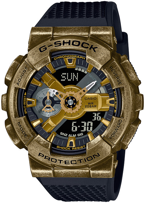 G-SHOCK STEAMPUNK スチームパンク GM-110VG-1A9JR メンズ 腕時計 電池式 アナデジ ビッグケース ゴールド 反転液晶 国内正規品 カシオ