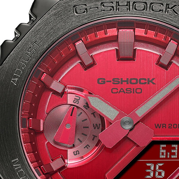 G-SHOCK 2100シリーズ ダークグレー メタルベゼル GM-2100B-4AJF メンズ 腕時計 電池式 アナデジ ブラック 樹脂バンド 国内正規品 カシオ カシオーク 八角形