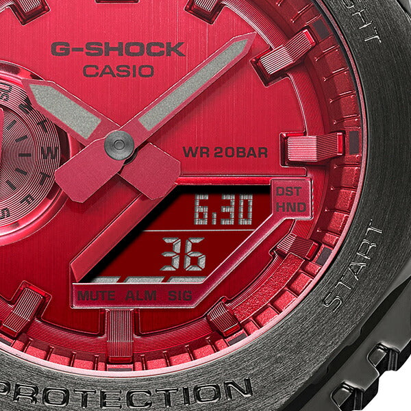 G-SHOCK 2100シリーズ ダークグレー メタルベゼル GM-2100B-4AJF メンズ 腕時計 電池式 アナデジ ブラック 樹脂バンド 国内正規品 カシオ カシオーク 八角形