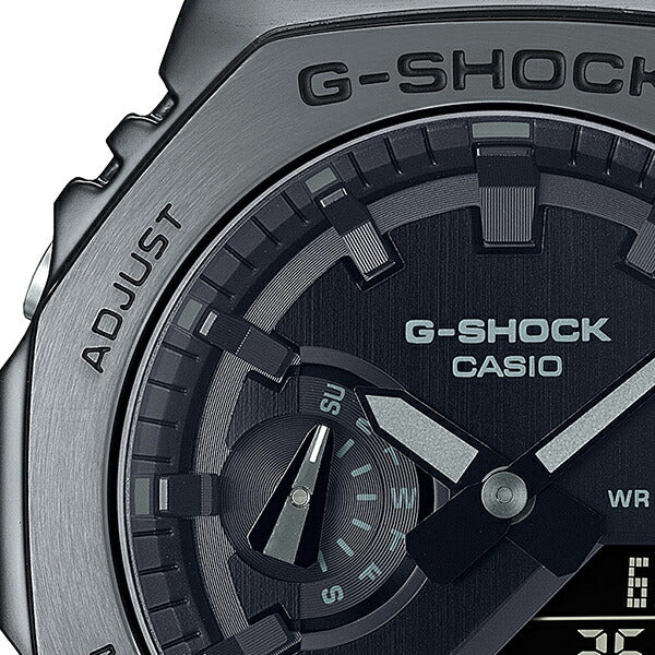 G-SHOCK メタルカバード ブラックアウト GM-2100BB-1AJF メンズ 腕時計 電池式 アナデジ オクタゴン メタルベゼル 反転液晶 国内正規品 カシオ