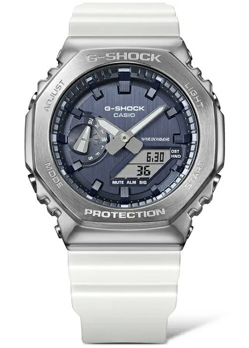 G-SHOCK プレシャスハートセレクション 2023 冬の煌めき GM-2100WS-7AJF メンズ 腕時計 電池式 アナデジ オクタゴン シルバー ホワイト 国内正規品 カシオ