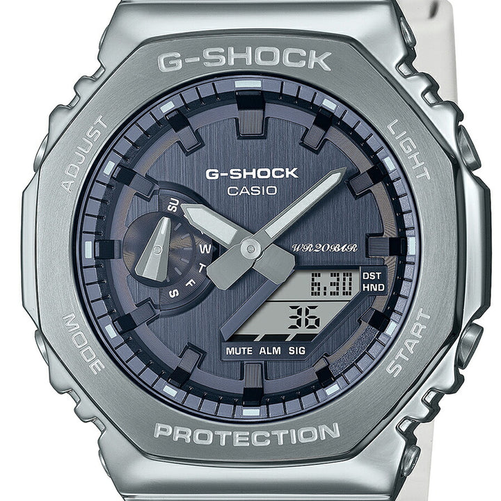 G-SHOCK プレシャスハートセレクション 2023 冬の煌めき GM-2100WS-7AJF メンズ 腕時計 電池式 アナデジ オクタゴン シルバー ホワイト 国内正規品 カシオ