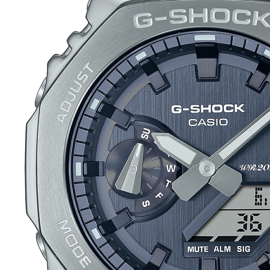 G-SHOCK プレシャスハートセレクション 2023 冬の煌めき GM-2100WS-7AJF メンズ 腕時計 電池式 アナデジ オクタゴン シルバー ホワイト 国内正規品 カシオ