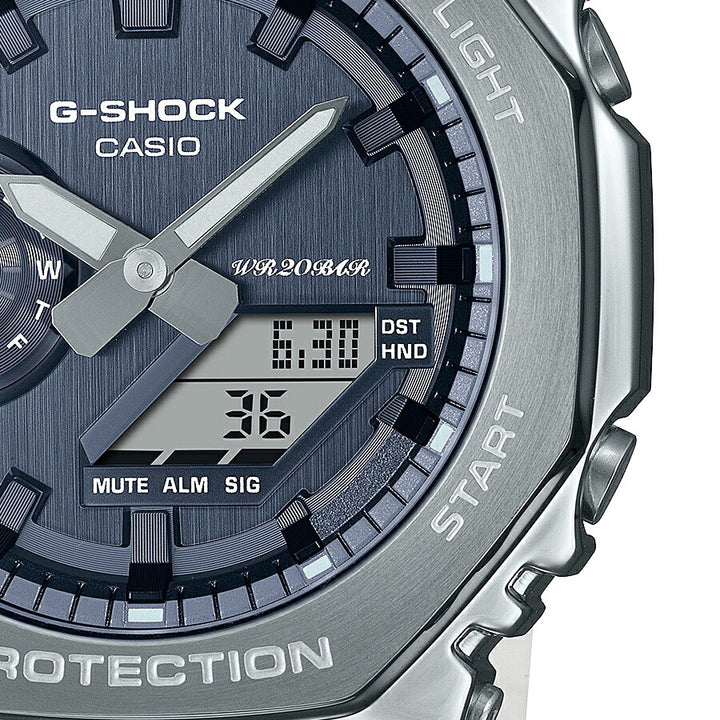 G-SHOCK プレシャスハートセレクション 2023 冬の煌めき GM-2100WS-7AJF メンズ 腕時計 電池式 アナデジ オクタゴン シルバー ホワイト 国内正規品 カシオ