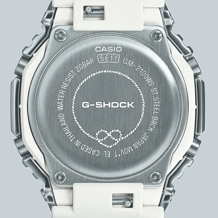 G-SHOCK プレシャスハートセレクション 2023 冬の煌めき GM-2100WS-7AJF メンズ 腕時計 電池式 アナデジ オクタゴン シルバー ホワイト 国内正規品 カシオ