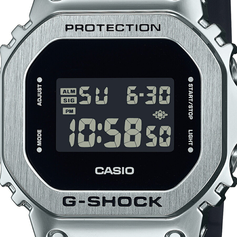 G-SHOCK メタルカバード 5600 GM-5600U-1JF メンズ 電池式 デジタル スクエア シルバー 反転液晶 – THE CLOCK  HOUSE公式オンラインストア