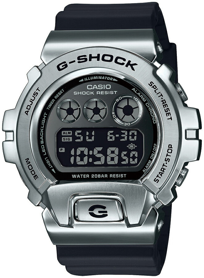 G-SHOCK メタルカバード 6900 GM-6900U-1JF メンズ 腕時計 デジタル シルバー 反転液晶 国内正規品 カシオ