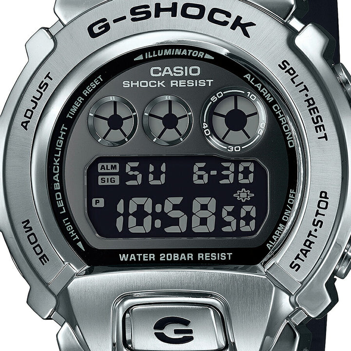 G-SHOCK メタルカバード 6900 GM-6900U-1JF メンズ 腕時計 デジタル シルバー 反転液晶 国内正規品 カシオ