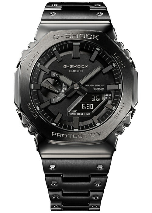 G-SHOCK フルメタル 2100シリーズ オクタゴン ブラック GM-B2100BD-1AJF メンズ 腕時計 ソーラー Bluetooth アナデジ 反転液晶 国内正規品 カシオ 八角形