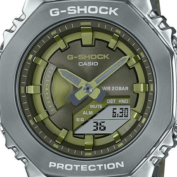 G-SHOCK ミッドサイズ メタルベゼル GM-S2100-3AJF メンズ レディース 電池式 アナデジ グリーン 樹脂バンド 八角形 – THE  CLOCK HOUSE公式オンラインストア