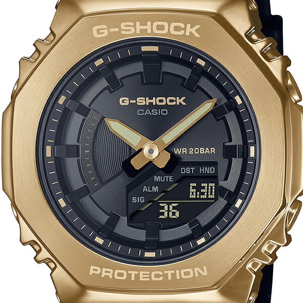 G-SHOCK メタルカバード ゴールド ブラック GM-S2100GB-1AJF メンズ レディース 腕時計 電池式 アナデジ オクタゴン 小型 反転液晶 国内正規品 カシオ 八角形