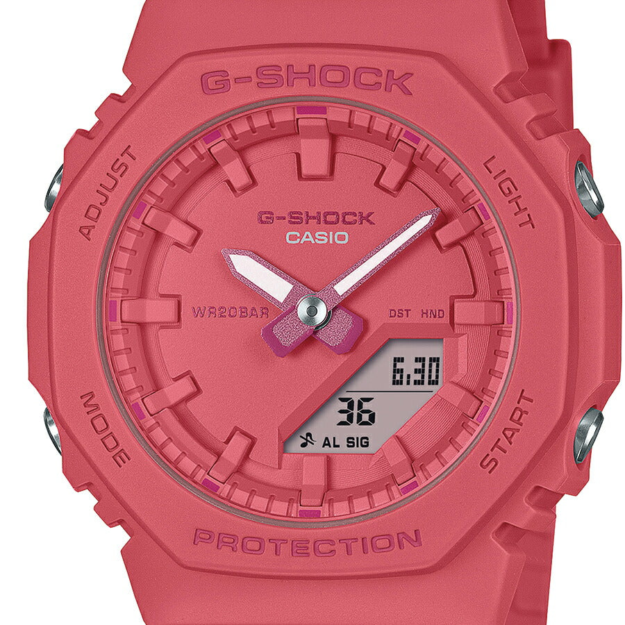 G-SHOCK プチサイズ TONE-ON-TONE GMA-P2100-4AJF レディース 腕時計 電池式 アナデジ オクタゴン ブライトピンク 樹脂バンド 国内正規品 カシオ