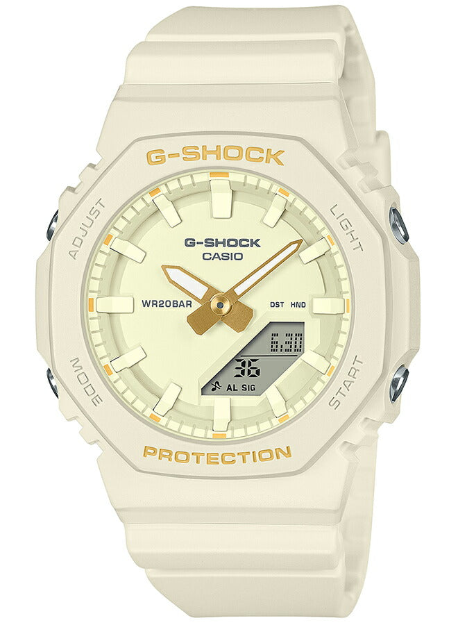 G-SHOCK コンパクトサイズ 国際女性デー 記念モデル ミモザ GMA-P2100W-7AJR レディース 腕時計 電池式 アナデジ オクタゴン イエロー 樹脂バンド 国内正規品 カシオ カシオーク