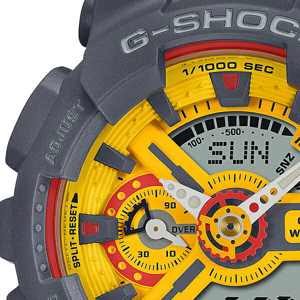 G-SHOCK ミッドサイズ DW-001カラーインスパイアデザイン GMAシリーズ GMA-S110Y-9AJF メンズ レディース 腕時計 電池式 アナデジ イエロー 国内正規品 カシオ