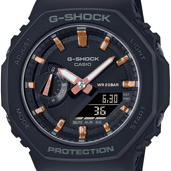 G-SHOCK ジーショック ミッドサイズ GMA-S2100-1AJF メンズ レディース 腕時計 アナデジ ブラック 国内正規品 カシオ カシオーク 八角形