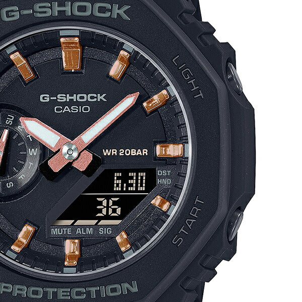 G-SHOCK ジーショック ミッドサイズ GMA-S2100-1AJF メンズ レディース 腕時計 アナデジ ブラック 国内正規品 カシオ カシオーク 八角形