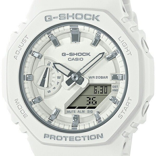 G-SHOCK ミッドサイズ GMA-S2100-7AJF メンズ レディース アナデジ ホワイト 八角形 – THE CLOCK  HOUSE公式オンラインストア