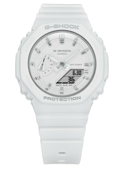 G-SHOCK ジーショック ミッドサイズ GMA-S2100-7AJF メンズ レディース 腕時計 アナデジ ホワイト 国内正規品 カシオ カシオーク 八角形