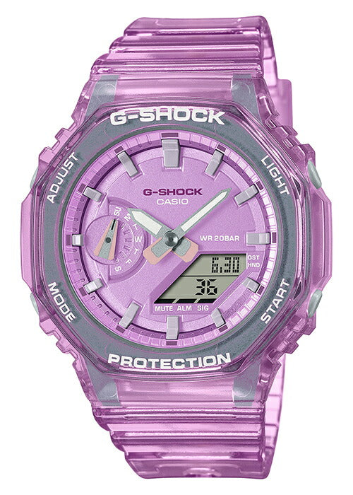 G-SHOCK アナデジ オクタゴン スケルトン ピンク GMA-S2100SK-4AJF メンズ レディース 腕時計 電池式 小型 国内正規品 カシオ 八角形