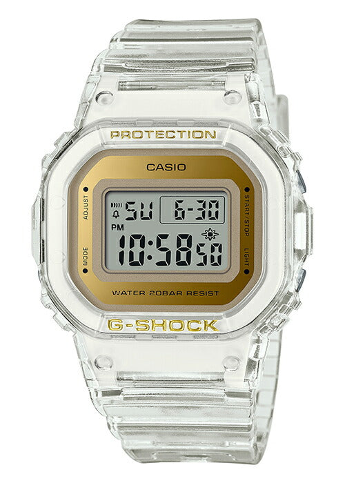 G-SHOCK ミッドサイズ スケルトン & ゴールド GMD-S5600SG-7JF メンズ レディース 電池式 デジタル スクエア 国内正規品 カシオ